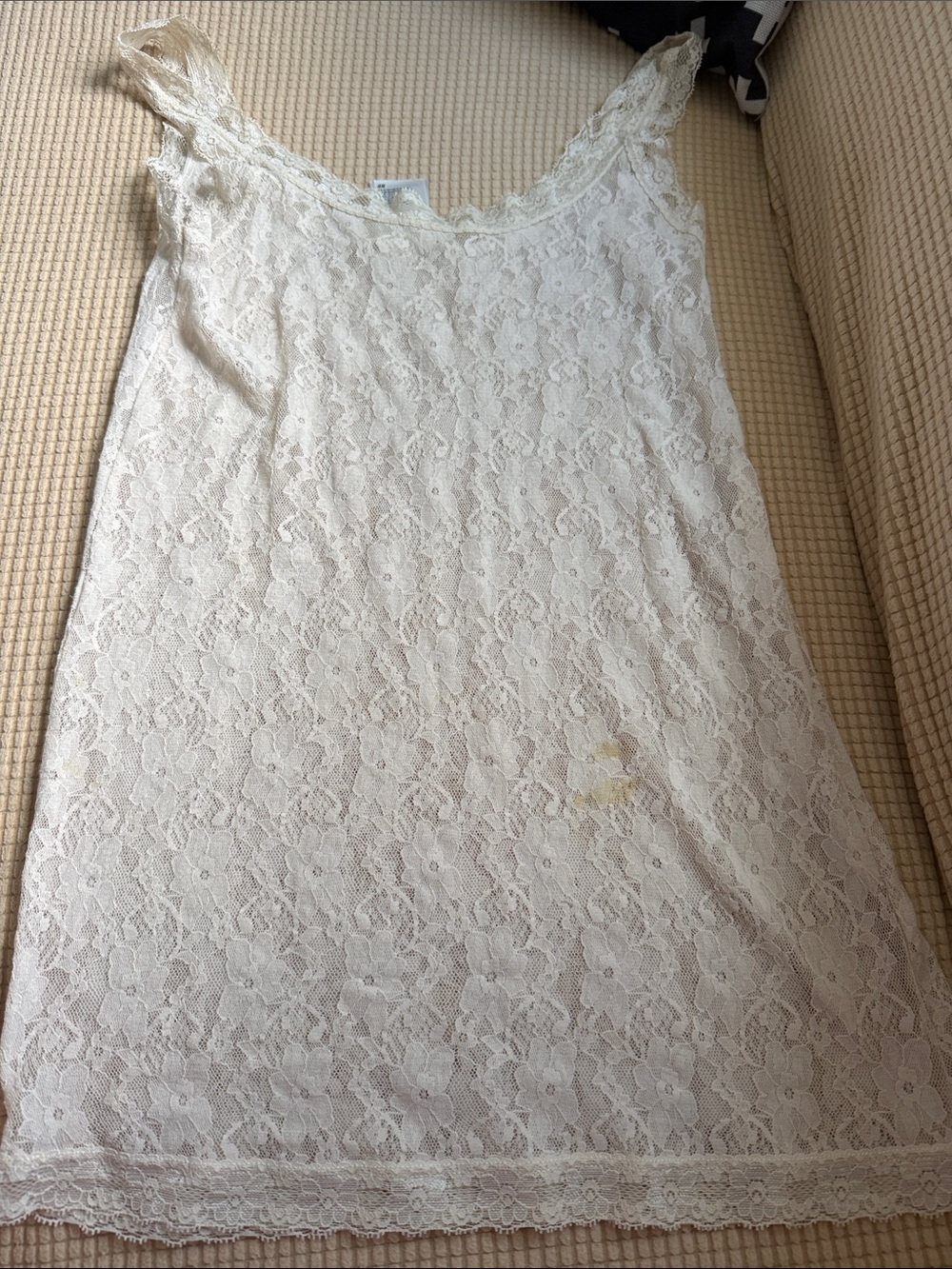 H&M Lace Tank top in Cream